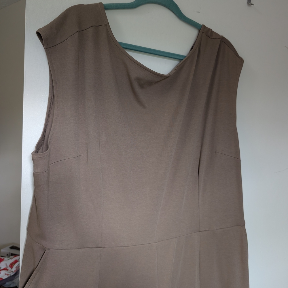 Old Navy Sleeveless Tan Jumpsuit